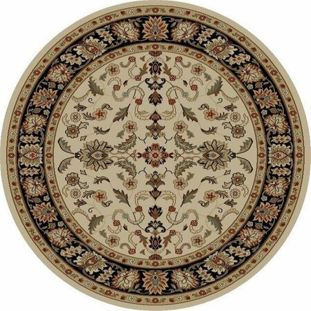 CONCORD GLOBAL TRADING 7 ft. 10 in. Ankara Agra - Round, Ivory 65129